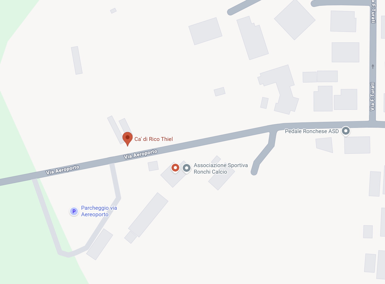 Mappa Ca' di Rico - via Aeroporto, Ronchi dei Legionari